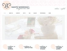 Tablet Screenshot of mantoweddings.com